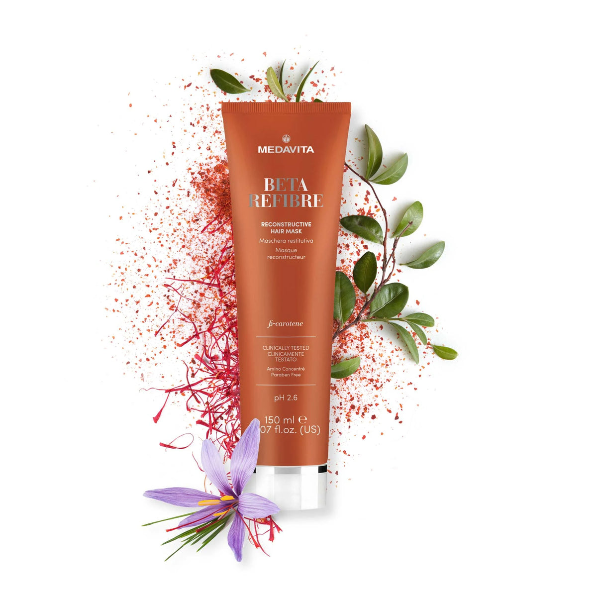 Medavita Beta Refibre Reconstructive Hair Mask 150ml lifestyle